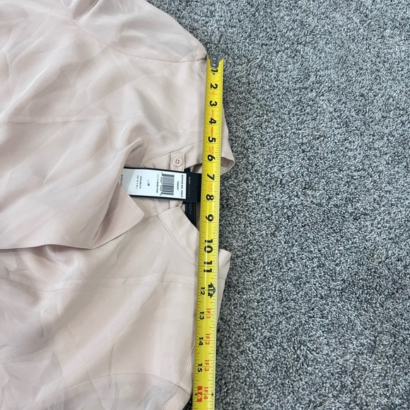 NWT! BCBG Maxazria Bare Pink 100% Silk Flowy Top Sabina Women’s Size M $248 - Picture 6 of 16